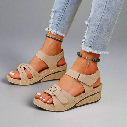 Gudula | Elegante Orthopædiske Sandaler i Blødt Materiale