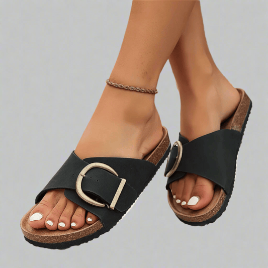 Ronja | Vegansk Kork-sandaler med Komfortabel Sål
