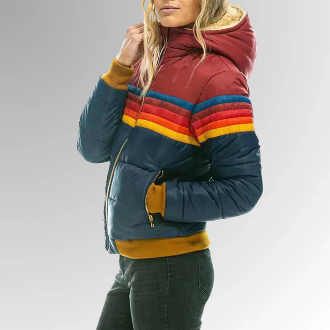 Taylor™ | Elegant og komfortabel retro stribet quiltet jakke
