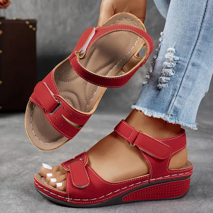 Tilde™ ortopædiske sandaler med kilehæl