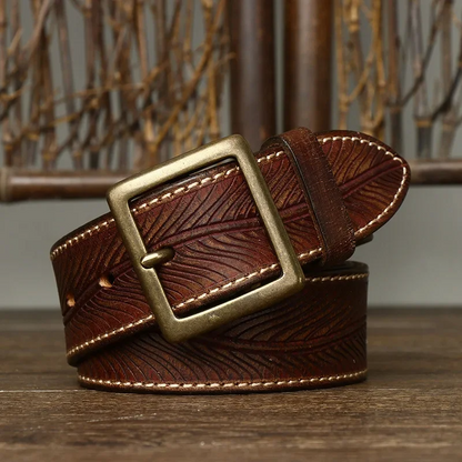 Genuine leather belt Heritage made of cowhide