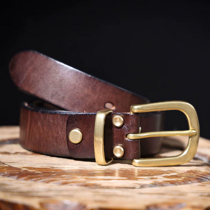 Harlan full grain leather belt for an elegant and durable look