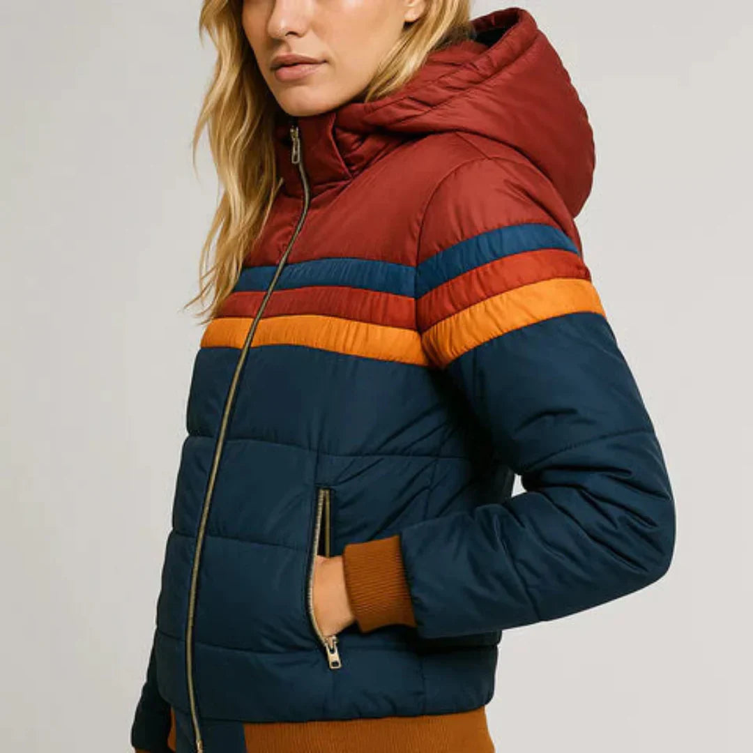 Taylor™ | Elegant og komfortabel retro stribet quiltet jakke