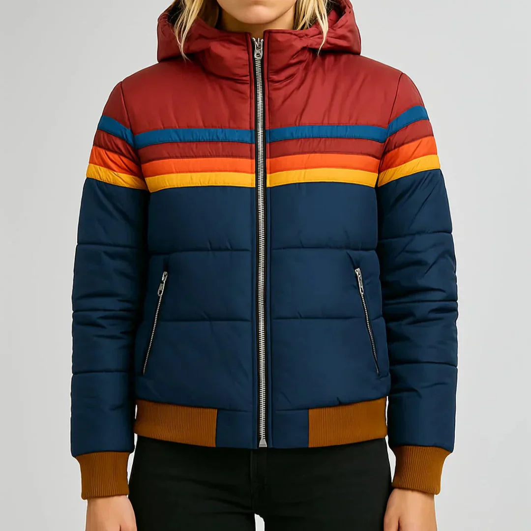 Taylor™ | Elegant og komfortabel retro stribet quiltet jakke