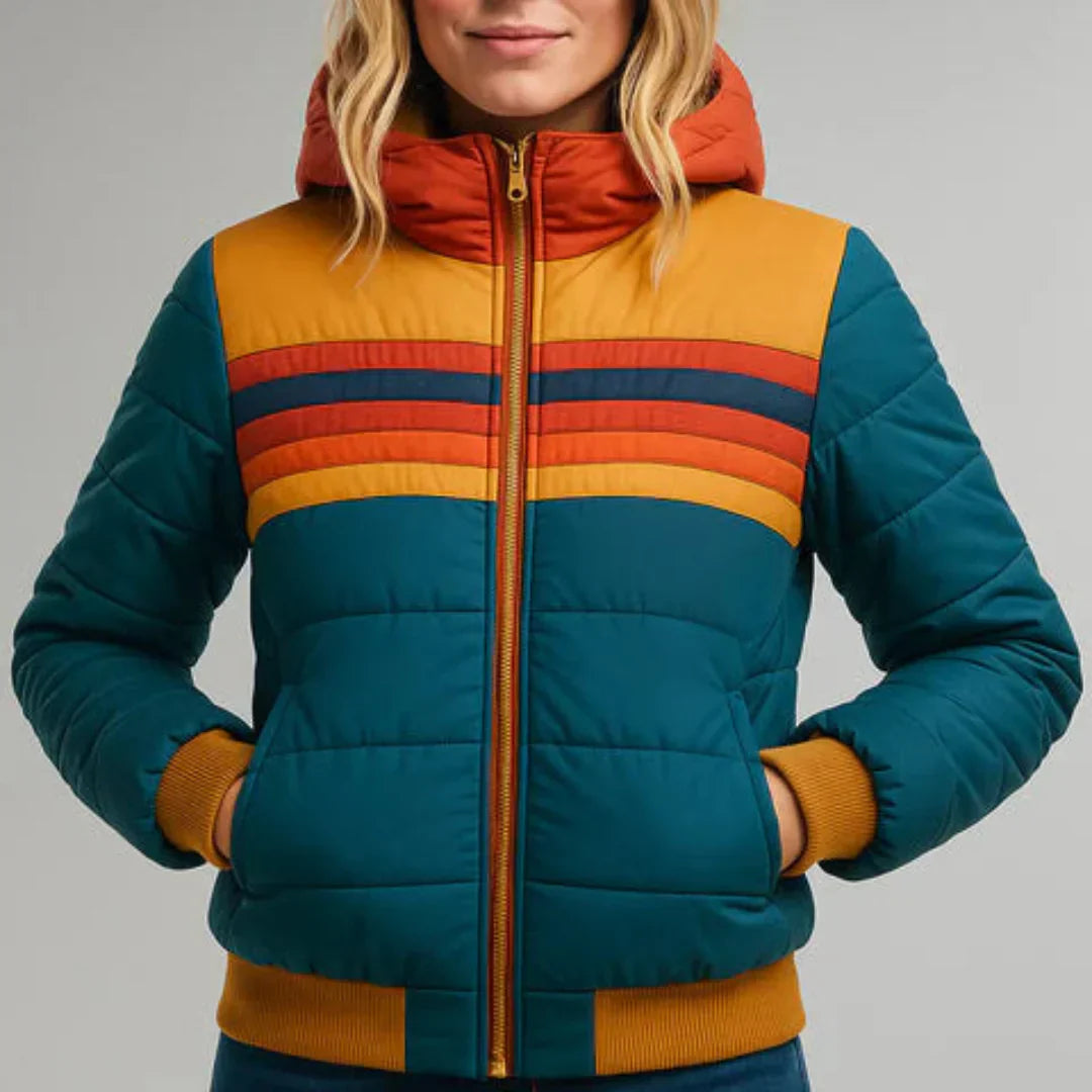 Taylor™ | Elegant og komfortabel retro stribet quiltet jakke