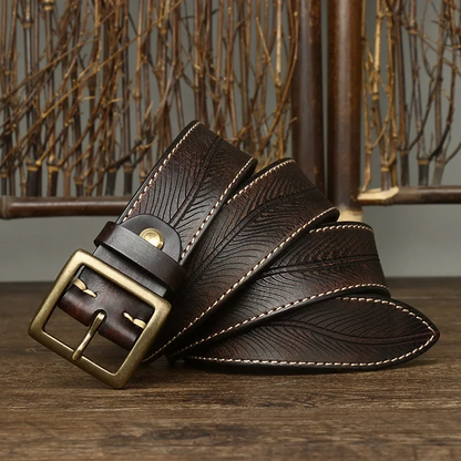 Genuine leather belt Heritage made of cowhide