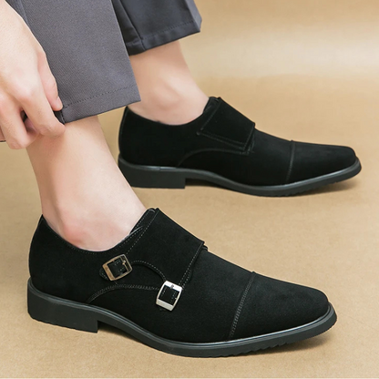 Duke chukka sko i velour med monk strap til et elegant og sofistikeret look