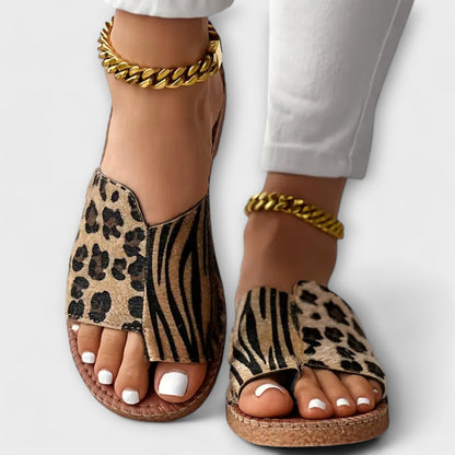 Lyan | Stilfulde Bicolor Sko med Leopardprint