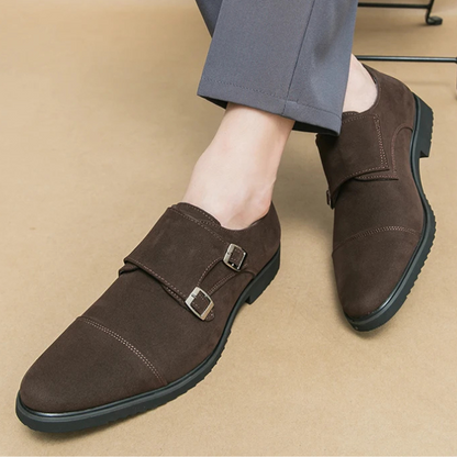 Duke chukka sko i velour med monk strap til et elegant og sofistikeret look