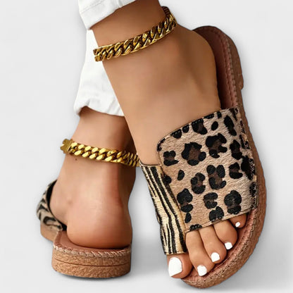 Lyan | Stilfulde Bicolor Sko med Leopardprint