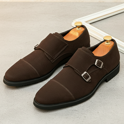 Duke chukka sko i velour med monk strap til et elegant og sofistikeret look