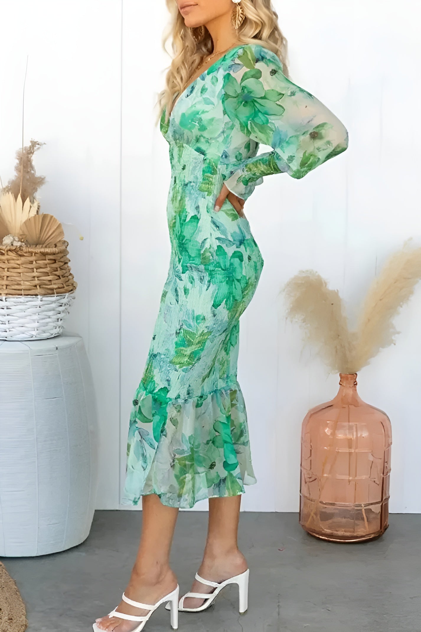 Ynne™ - Elegant blomsterkjole