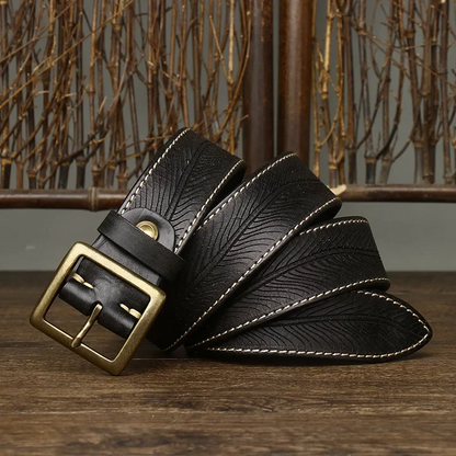 Genuine leather belt Heritage made of cowhide