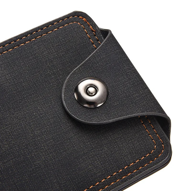 Wallet with push button lock Ironclad