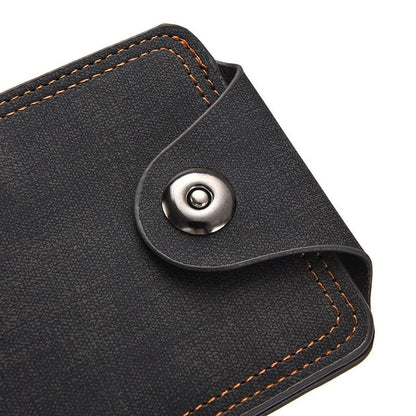 Wallet with push button lock Ironclad