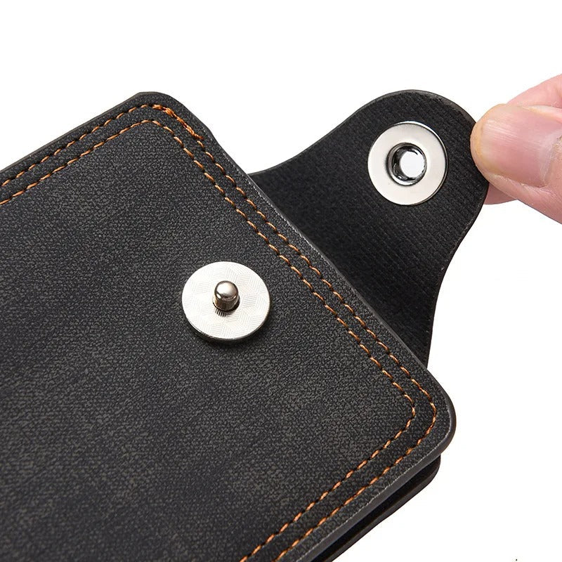 Wallet with push button lock Ironclad