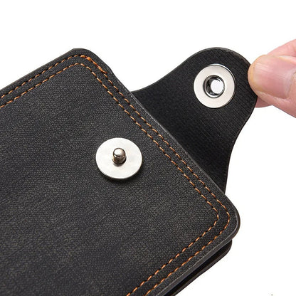 Wallet with push button lock Ironclad