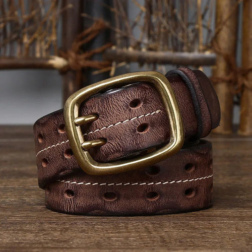Rebel with the Outrider meat suede belt for a bold style