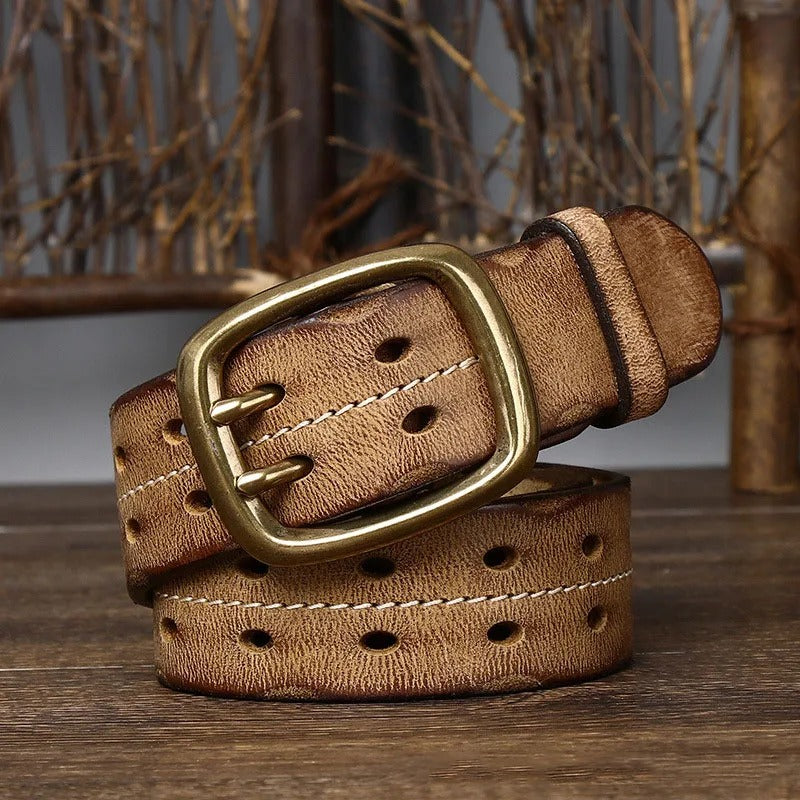 Rebel with the Outrider meat suede belt for a bold style