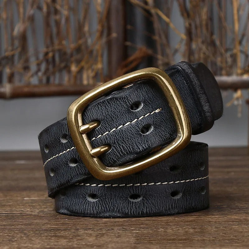 Rebel with the Outrider meat suede belt for a bold style