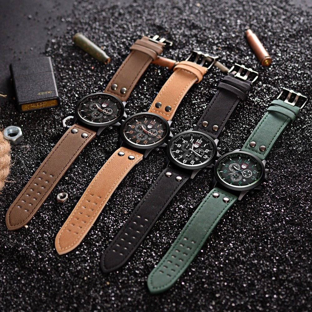 Cowhide leather watch from Fieldline Elegance and durability