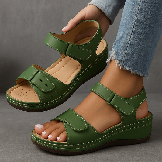 Tilde™ ortopædiske sandaler med kilehæl