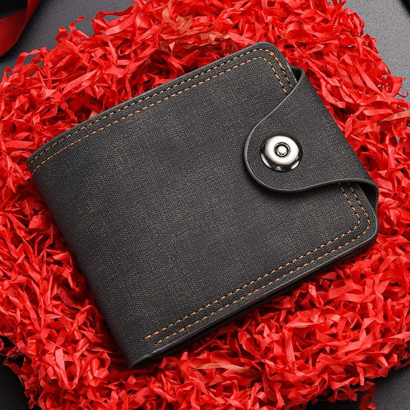 Wallet with push button lock Ironclad