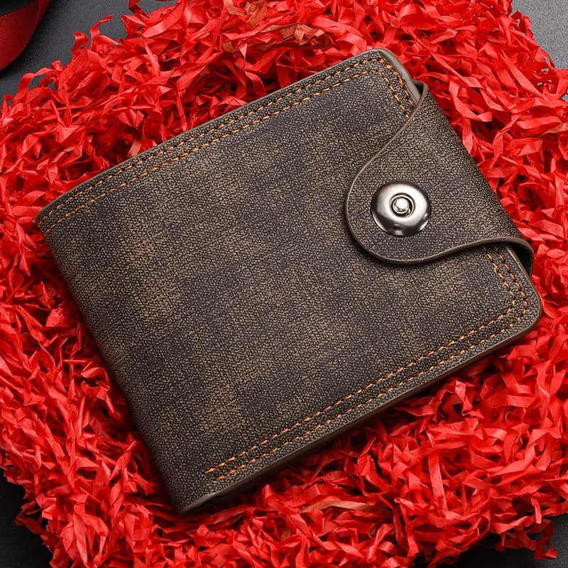 Wallet with push button lock Ironclad