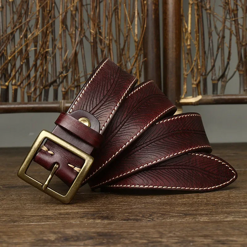 Genuine leather belt Heritage made of cowhide