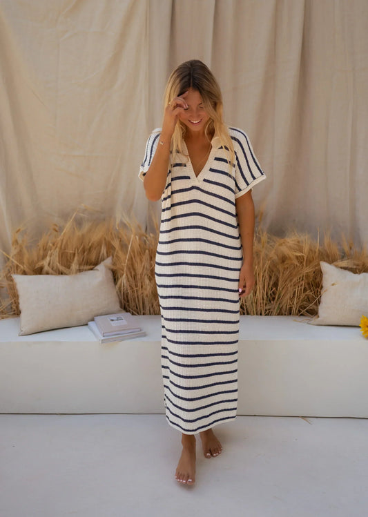 Sophia | Gestreiftes Strickkleid